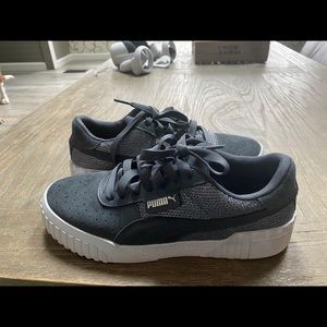 Puma grey platform sneakers